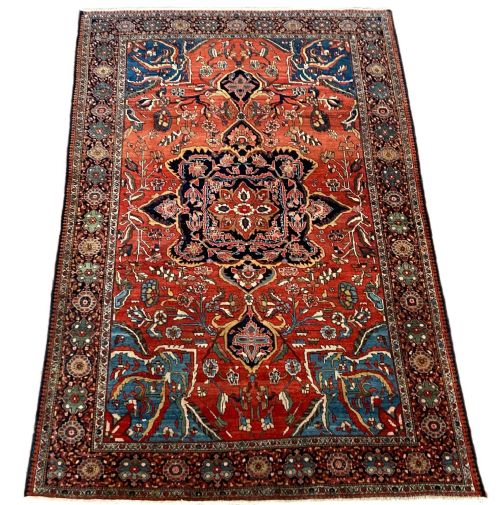 ANTIQUE SAROUK RUG 195MX 131M - ADDITIONAL PHOTO 17
