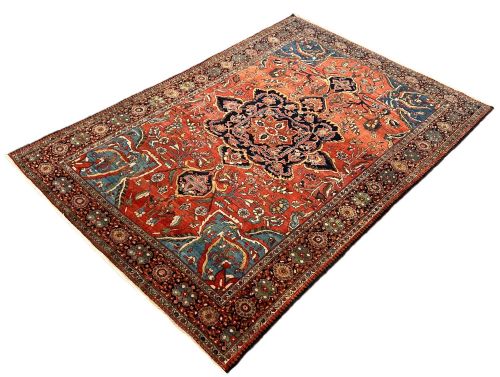 ANTIQUE SAROUK RUG 195MX 131M - ADDITIONAL PHOTO 18