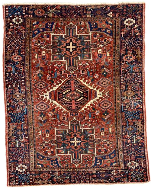 antique karadja rug 197m x 136m - CATEGORY: ANTIQUE RUGS - DATED 1910