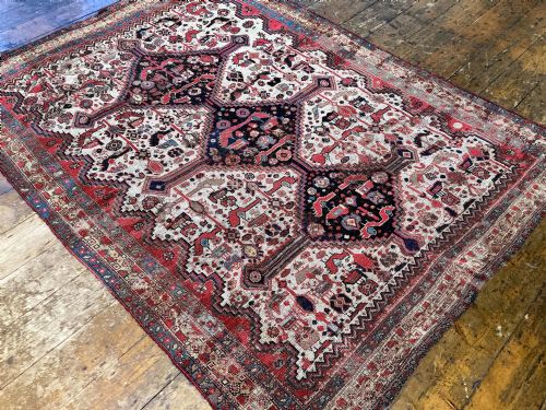 ANTIQUE TRIBAL KHAMSEH RUG 214M X 154M - ADDITIONAL PHOTO 5