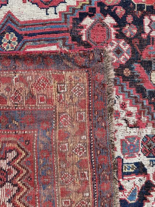 ANTIQUE TRIBAL KHAMSEH RUG 214M X 154M - ADDITIONAL PHOTO 17
