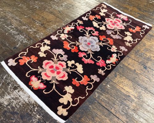 VINTAGE TIBETAN RUG 179M X 091M - ADDITIONAL PHOTO 4