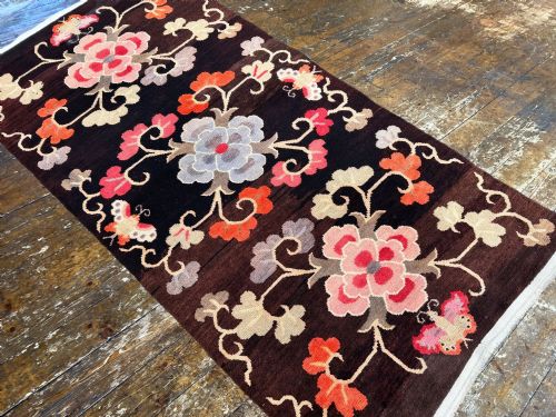 VINTAGE TIBETAN RUG 179M X 091M - ADDITIONAL PHOTO 5