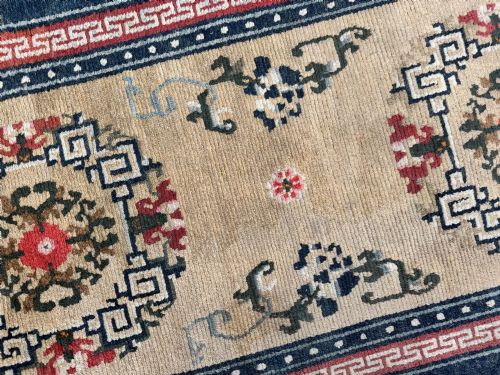 ANTIQUE TIBETAN RUNNER 403M X 081M - ADDITIONAL PHOTO 6