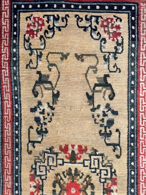 ANTIQUE TIBETAN RUNNER 403M X 081M - ADDITIONAL PHOTO 7
