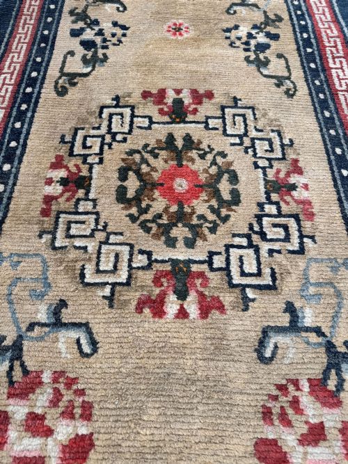 ANTIQUE TIBETAN RUNNER 403M X 081M - ADDITIONAL PHOTO 12