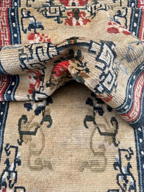 ANTIQUE TIBETAN RUNNER 403M X 081M - ADDITIONAL PHOTO 15