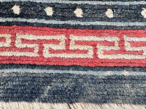 ANTIQUE TIBETAN RUNNER 403M X 081M - ADDITIONAL PHOTO 17