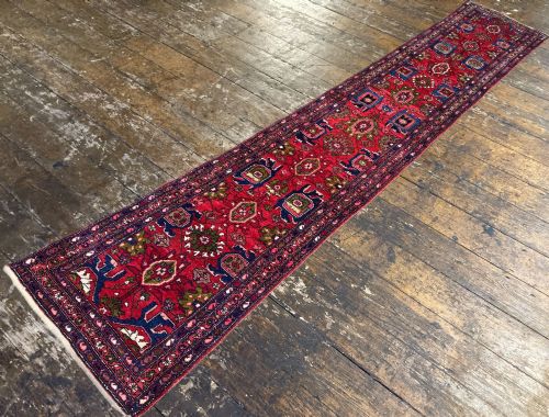 ANTIQUE HAMADAN RUNNER 404M X 084M - ADDITIONAL PHOTO 5