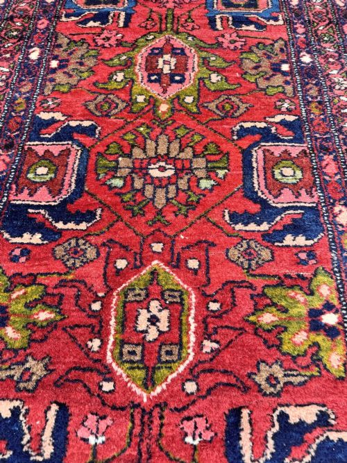 ANTIQUE HAMADAN RUNNER 404M X 084M - ADDITIONAL PHOTO 7