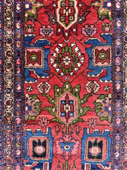 ANTIQUE HAMADAN RUNNER 404M X 084M - ADDITIONAL PHOTO 12