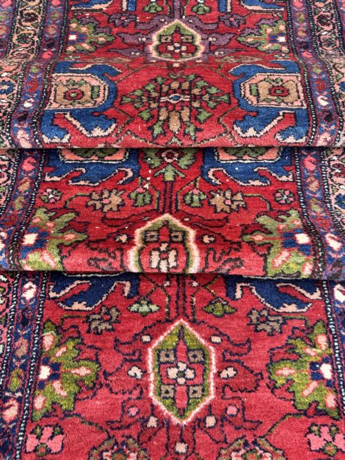 ANTIQUE HAMADAN RUNNER 404M X 084M - ADDITIONAL PHOTO 14