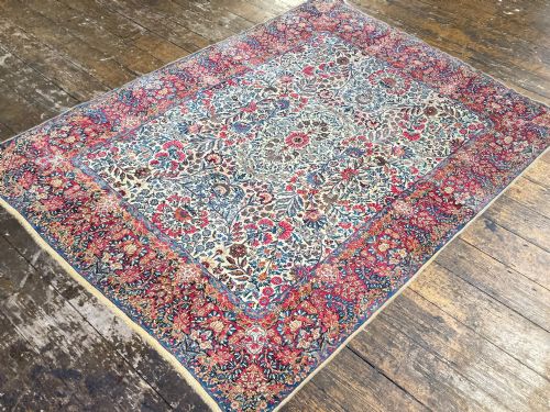 ANTIQUE KIRMAN LAVAR CARPET 300M X 245M - ADDITIONAL PHOTO 4