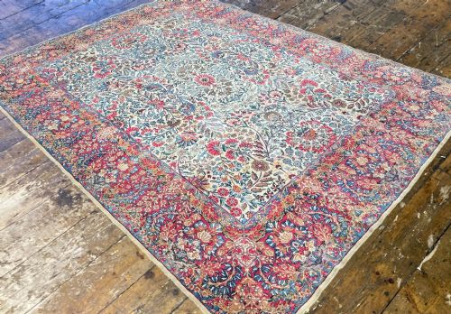 ANTIQUE KIRMAN LAVAR CARPET 300M X 245M - ADDITIONAL PHOTO 5