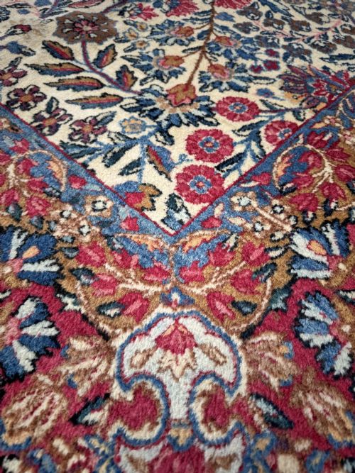ANTIQUE KIRMAN LAVAR CARPET 300M X 245M - ADDITIONAL PHOTO 9