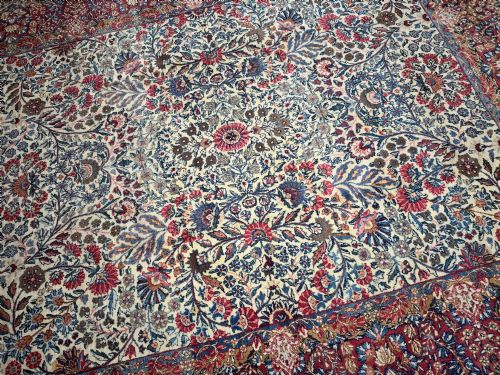 ANTIQUE KIRMAN LAVAR CARPET 300M X 245M - ADDITIONAL PHOTO 10