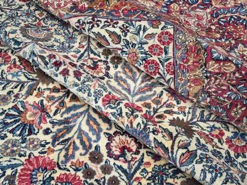 ANTIQUE KIRMAN LAVAR CARPET 300M X 245M - ADDITIONAL PHOTO 14