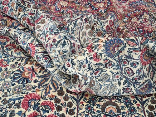 ANTIQUE KIRMAN LAVAR CARPET 300M X 245M - ADDITIONAL PHOTO 15