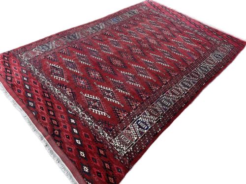 ANTIQUE TURKMEN YOMUT CARPET 298M X 194M - ADDITIONAL PHOTO 2