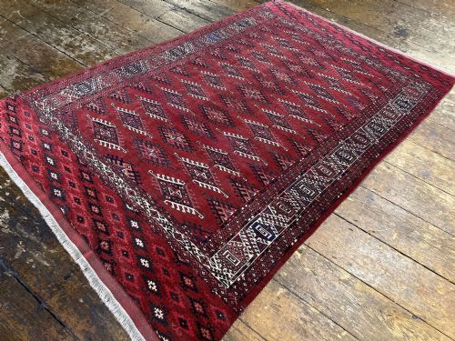 ANTIQUE TURKMEN YOMUT CARPET 298M X 194M - ADDITIONAL PHOTO 4