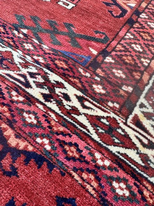 ANTIQUE TURKMEN YOMUT CARPET 298M X 194M - ADDITIONAL PHOTO 9