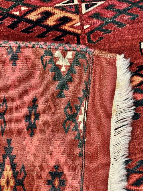 ANTIQUE TURKMEN YOMUT CARPET 298M X 194M - ADDITIONAL PHOTO 17