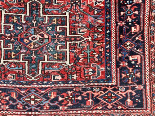 ANTIQUE KARAJA RUG 143M X 105M - ADDITIONAL PHOTO 6