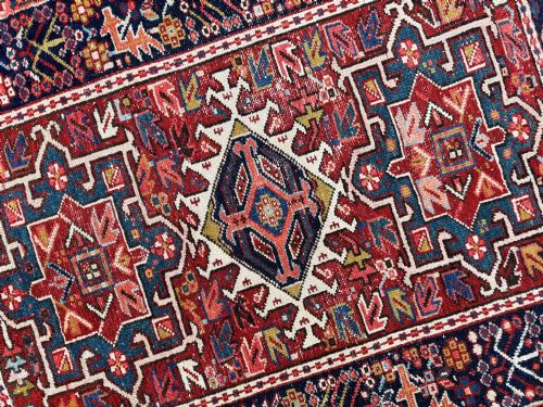ANTIQUE KARAJA RUG 128M X 099M - ADDITIONAL PHOTO 10