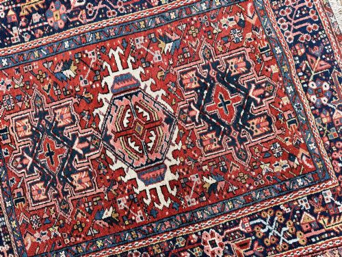 ANTIQUE KARAJA RUG 131M X 113M - ADDITIONAL PHOTO 10