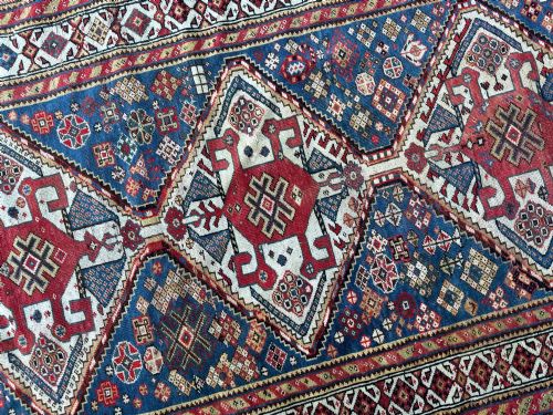 ANTIQUE QASHQAI RUG 186M X 097M - ADDITIONAL PHOTO 9