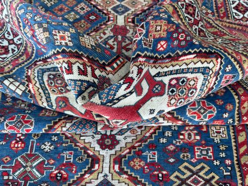 ANTIQUE QASHQAI RUG 186M X 097M - ADDITIONAL PHOTO 14