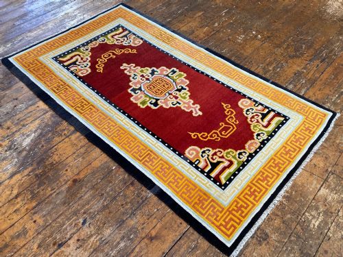 VINTAGE TIBETAN RUG 212M X 124M - ADDITIONAL PHOTO 3