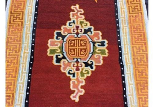VINTAGE TIBETAN RUG 212M X 124M - ADDITIONAL PHOTO 4