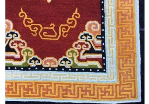 VINTAGE TIBETAN RUG 212M X 124M - ADDITIONAL PHOTO 6