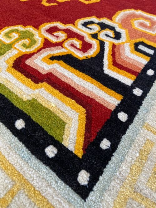 VINTAGE TIBETAN RUG 212M X 124M - ADDITIONAL PHOTO 8