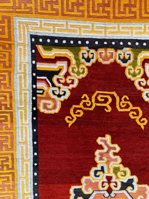 VINTAGE TIBETAN RUG 212M X 124M - ADDITIONAL PHOTO 10