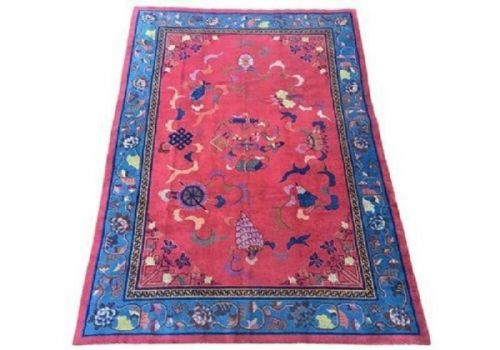 ANTIQUE CHINESE ART DECO CARPET 302M X 216M - ADDITIONAL PHOTO 1