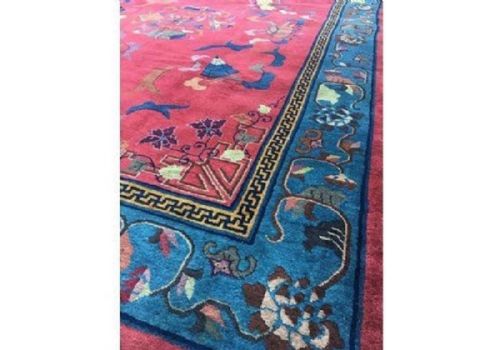ANTIQUE CHINESE ART DECO CARPET 302M X 216M - ADDITIONAL PHOTO 7