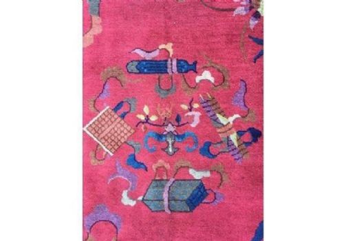 ANTIQUE CHINESE ART DECO CARPET 302M X 216M - ADDITIONAL PHOTO 9