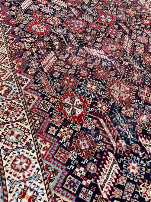 ANTIQUE TRIBAL SHEKARLU RUG 197M X 126M - ADDITIONAL PHOTO 11