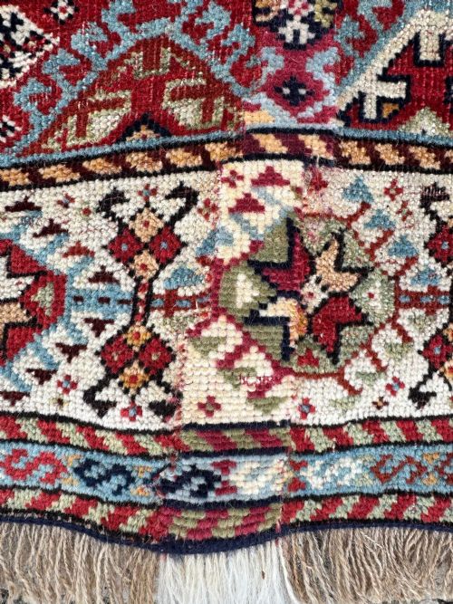 ANTIQUE TRIBAL SHEKARLU RUG 197M X 126M - ADDITIONAL PHOTO 16