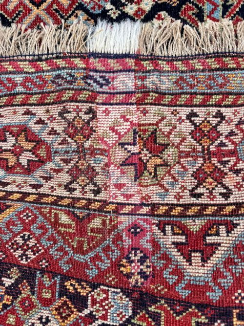 ANTIQUE TRIBAL SHEKARLU RUG 197M X 126M - ADDITIONAL PHOTO 17