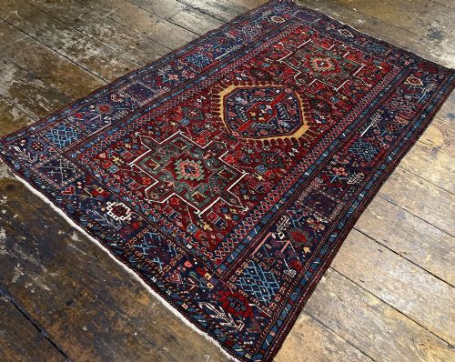ANTIQUE KARAJA RUG 191M X 130M - ADDITIONAL PHOTO 4