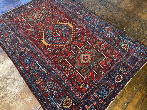 ANTIQUE KARAJA RUG 191M X 130M - ADDITIONAL PHOTO 5