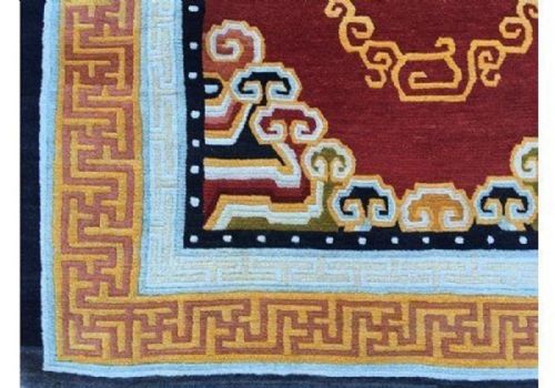 VINTAGE TIBETAN RUG 211M X 124M - ADDITIONAL PHOTO 5