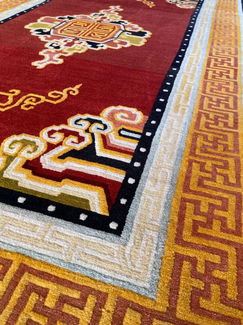 VINTAGE TIBETAN RUG 211M X 124M - ADDITIONAL PHOTO 8