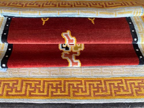 VINTAGE TIBETAN RUG 211M X 124M - ADDITIONAL PHOTO 13