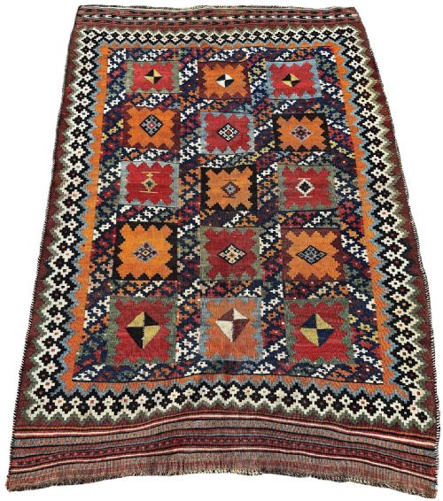 ANTIQUE QASHQAI KILIM 230M X 159M - ADDITIONAL PHOTO 1