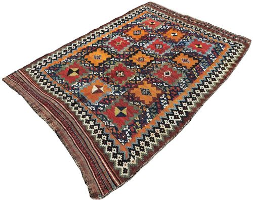 ANTIQUE QASHQAI KILIM 230M X 159M - ADDITIONAL PHOTO 2