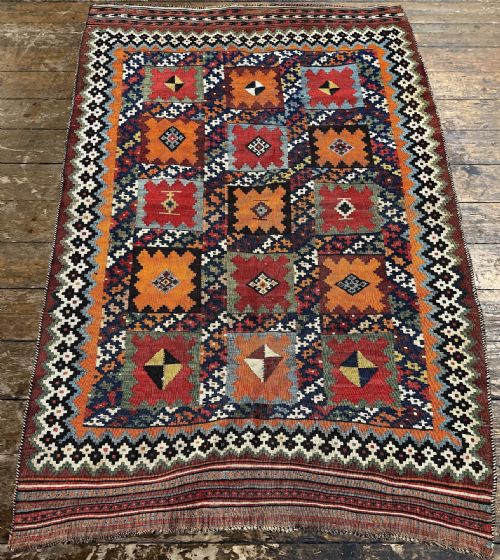 ANTIQUE QASHQAI KILIM 230M X 159M - ADDITIONAL PHOTO 3